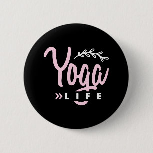 Yoga Lover Yoga Life Button