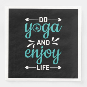 Yoga Lover   Yoga machen und das Leben genießen Serviette