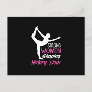 Yoga Lover   Yoga Strong Woman Postkarte