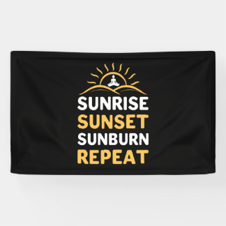 Yoga Lover | Yoga Sunrise Sunset Sunburn Repeat Banner