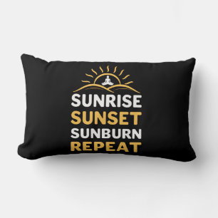 Yoga Lover Yoga Sunrise Sunset Sunburn Repeat Lendenkissen