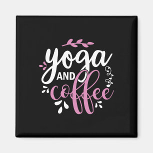 Yoga Lover   Yoga und Kaffee Magnet