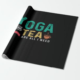 Yoga Lover Yoga und Tee sind alles, was ich brau Geschenkpapier