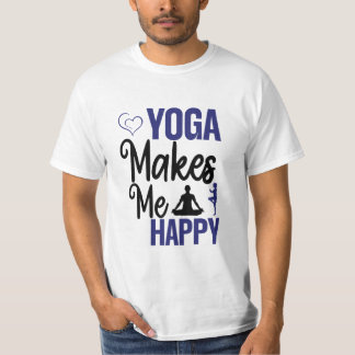 Yoga Macht Mich Glücklich Cute Fitness-Instructor T-Shirt