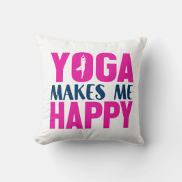 Yoga macht mich glücklich kissen