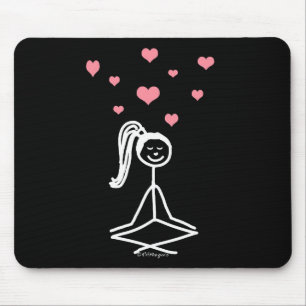 Yoga-Mädchen Mousepad