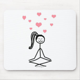 Yoga-Mädchen Mousepad