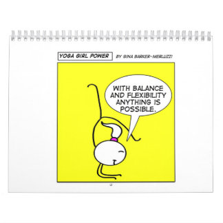 Yoga-Mädchen-Power "das ganze Jahr hindurch " Kalender