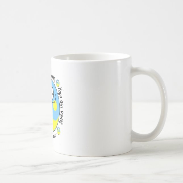 Yoga-Mädchen-Power-Logo Tasse (Rechts)