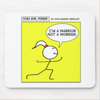 Yoga-Mädchen-Power Mousepad