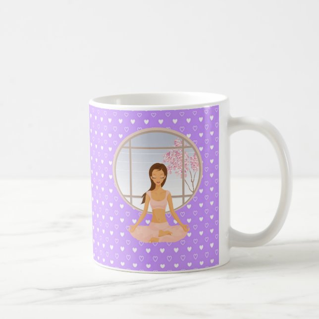 Yoga-Mädchen Tasse (Rechts)