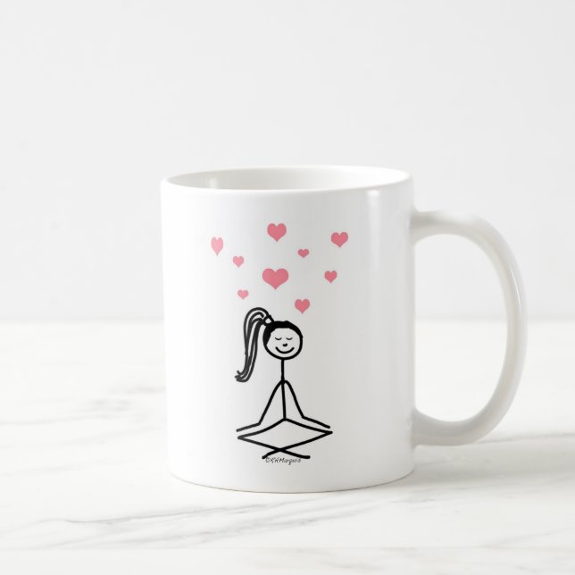 Yoga-Mädchen Tasse (Rechts)