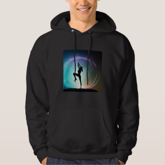 Yoga-Mädchen weibliche Sonnengruß-Meditation Chakr Hoodie