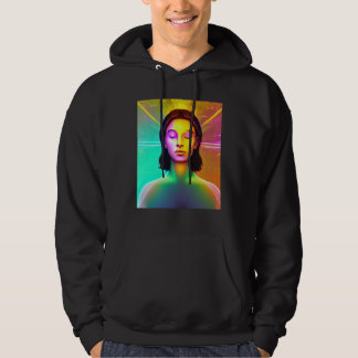 Yoga-Mädchen Weibliche Sonnengruß-Meditation Chakr Hoodie