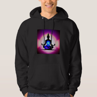 Yoga-Mädchen weibliche Sonnengruß-Meditation Chakr Hoodie