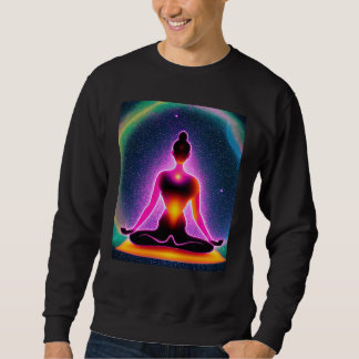 Yoga-Mädchen Weibliche Sonnengruß-Meditation Chakr Sweatshirt