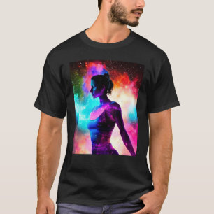 Yoga-Mädchen weibliche Sonnengruß-Meditation Chakr T-Shirt