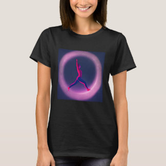 Yoga-Mädchen Weibliche Sonnengruß-Meditation Chakr T-Shirt