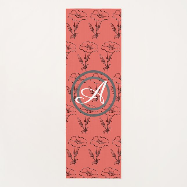 YOGA MAG HAPPY SEED BLUME MIT MONOGRAM YOGAMATTE (Vorderseite)