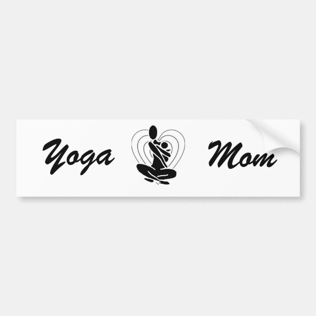 Yoga Mama Autoaufkleber (Vorne)