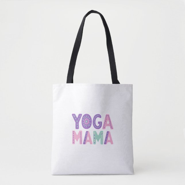Yoga Mama Custom Foto Tote Bag (Vorderseite)