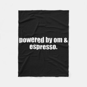 Yoga-Mama-Espresso, angetrieben von Om und Espress Fleecedecke