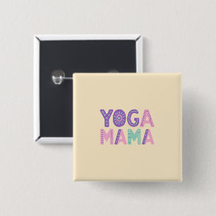 Yoga Mama Pastel Button Abzeichen
