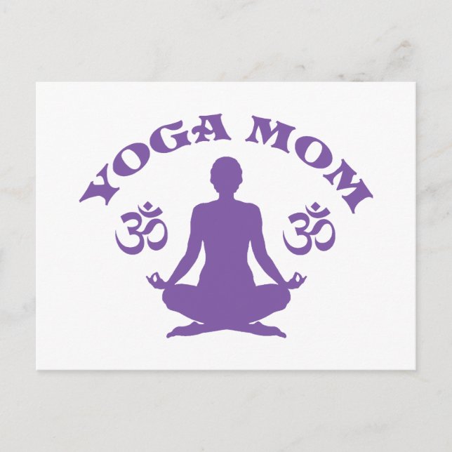 Yoga-Mama Postkarte (Vorderseite)