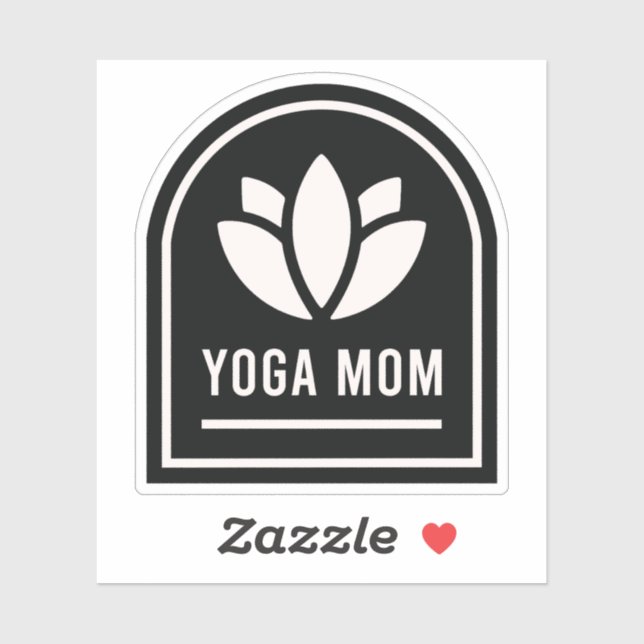 Yoga-Mama Yogi-Mutter Aufkleber (Blatt)