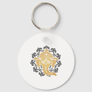 Yoga-Mandala-Elefant-Hindus-Dharma-Chakra-Hinduism Schlüsselanhänger