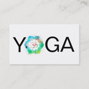 *~* Yoga Mandala Lotus Dozentin Om Om Visitenkarte