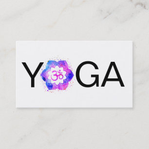 *~* Yoga Mandala OM Om Lotus Dozentin Visitenkarte