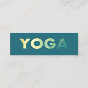 Yoga Mandala Personal Trainer Business Card Mini Visitenkarte