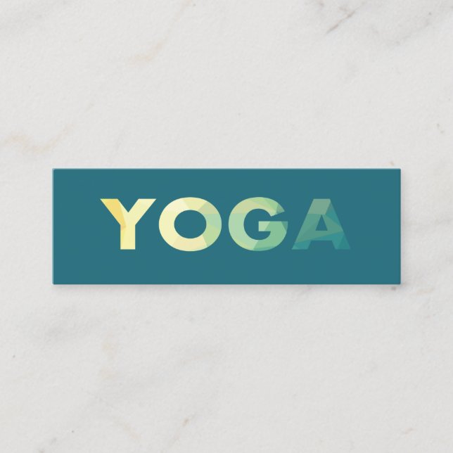 Yoga Mandala Personal Trainer Business Card Mini Visitenkarte (Vorderseite)