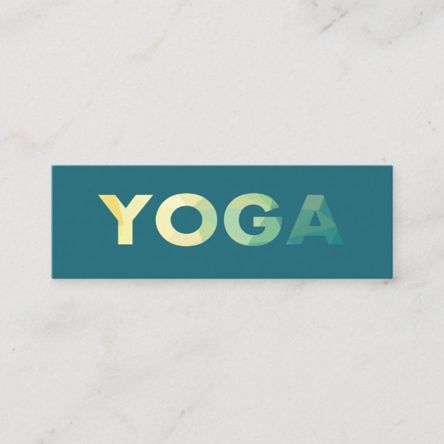 Yoga Mandala Personal Trainer Mini Visitenkarte (Vorderseite)