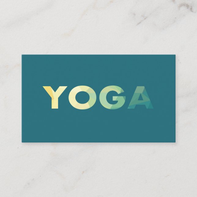 Yoga Mandala Personal Trainer Visitenkarte (Vorderseite)