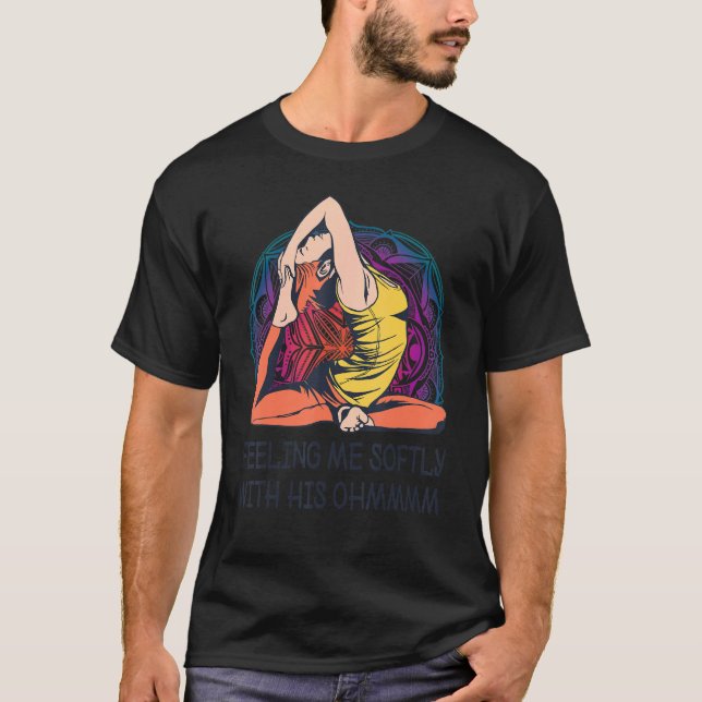 Yoga Mandala Spirituelle Meditation Girl Ohm T-Shirt (Vorderseite)