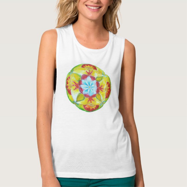 Yoga Mandala T - Shirt (Vorderseite)