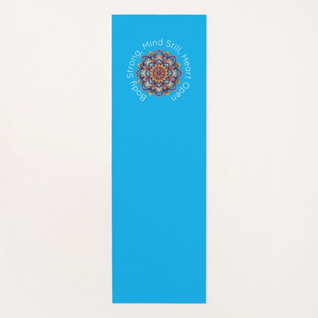 Yoga Mantra Mandala Design Mat Yogamatte (Vorderseite)