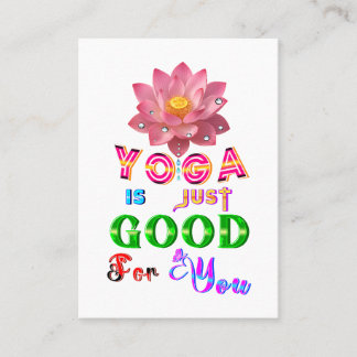 Yoga-Marketing ist einfach gut für dich Empfehlungskarte