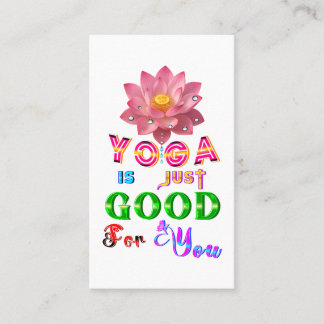 Yoga-Marketing ist einfach gut für dich Empfehlungskarte
