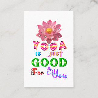 Yoga-Marketing ist einfach gut für dich Empfehlungskarte