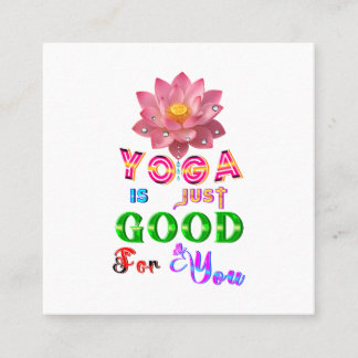 Yoga-Marketing ist einfach gut für dich Empfehlungskarte