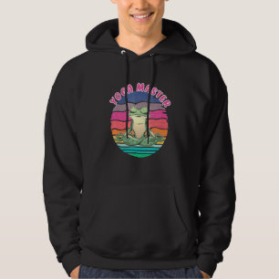 Yoga Master Frog Vintage Medizin Hoodie