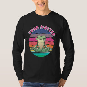 Yoga Master Frog Vintage Medizin T-Shirt