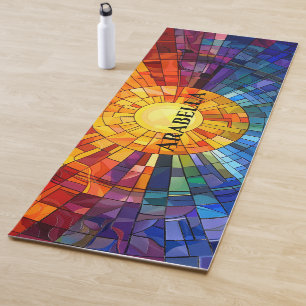 Yoga Mat (abstrakt geometrisch künstlerisches Sonn Yogamatte