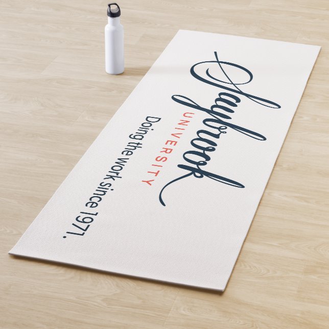 Yoga Mat - Arbeiten mit Orange Back Yogamatte (Beispiel)