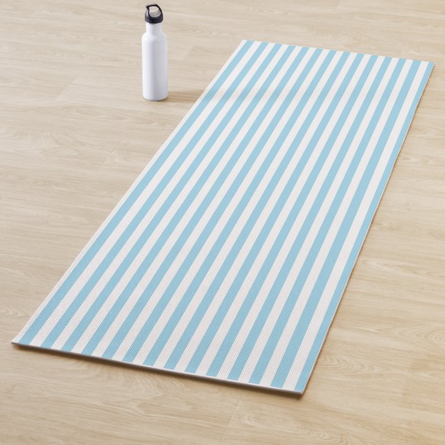 Yoga Mat - Blue Stripes Pattern Yogamatte (Beispiel)
