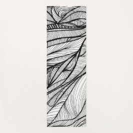 YOGA MAT feat. hand-drawn line art both sides Yogamatte