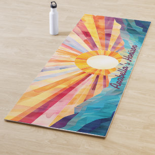 Yoga Mat für abstrakte Sonne und Meer Yogamatte